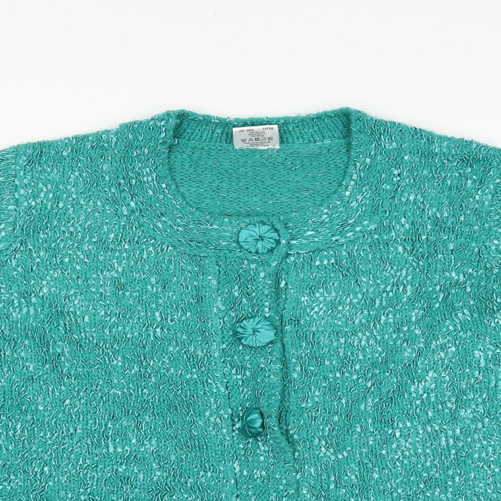 Wardrobe Womens Green   Cardigan Jumper Size 16