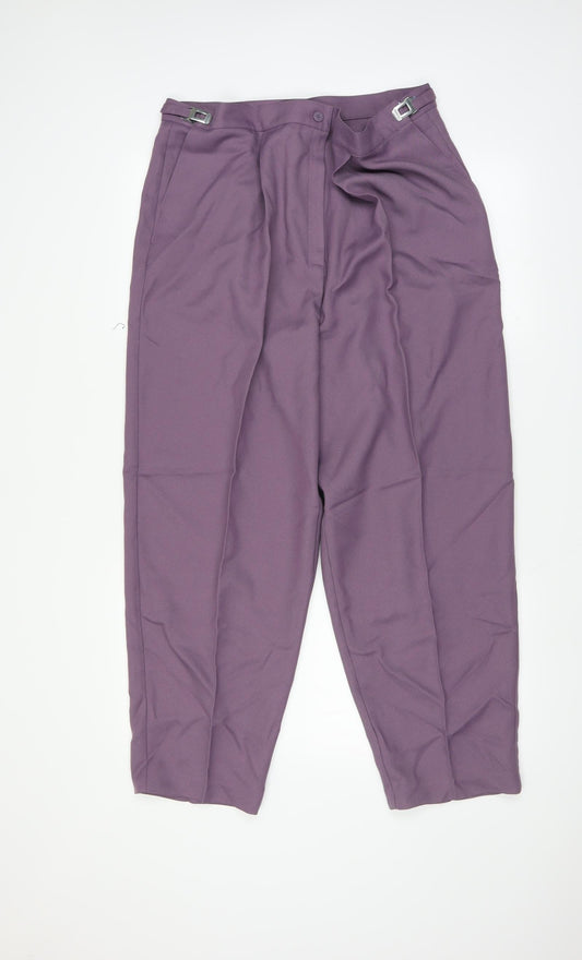 Womens UK Size 18 slimma Regular Fit  Purple Trousers