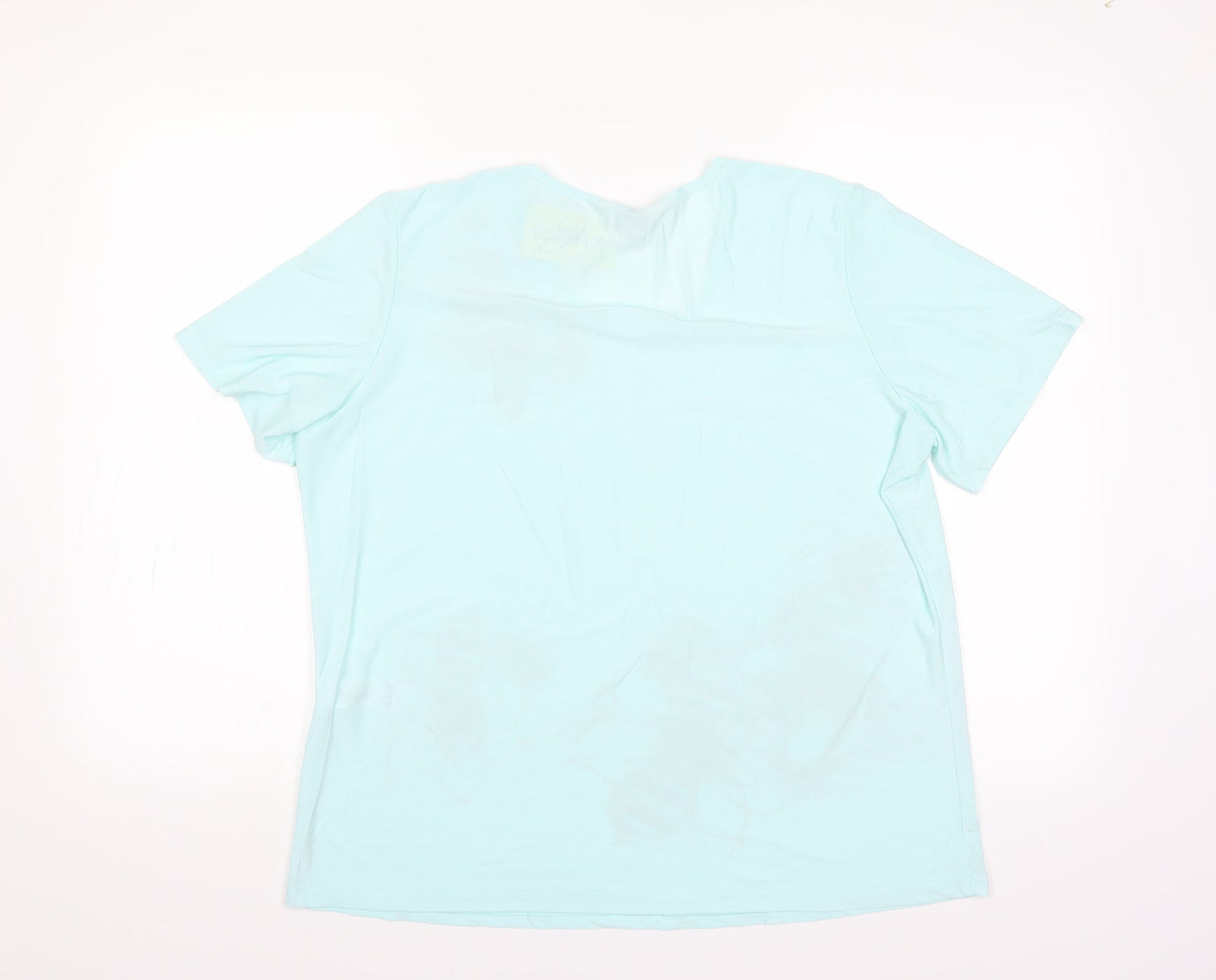 Womens UK Size 16 Classics Blue Basic Blouse