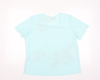 Womens UK Size 16 Classics Blue Basic Blouse