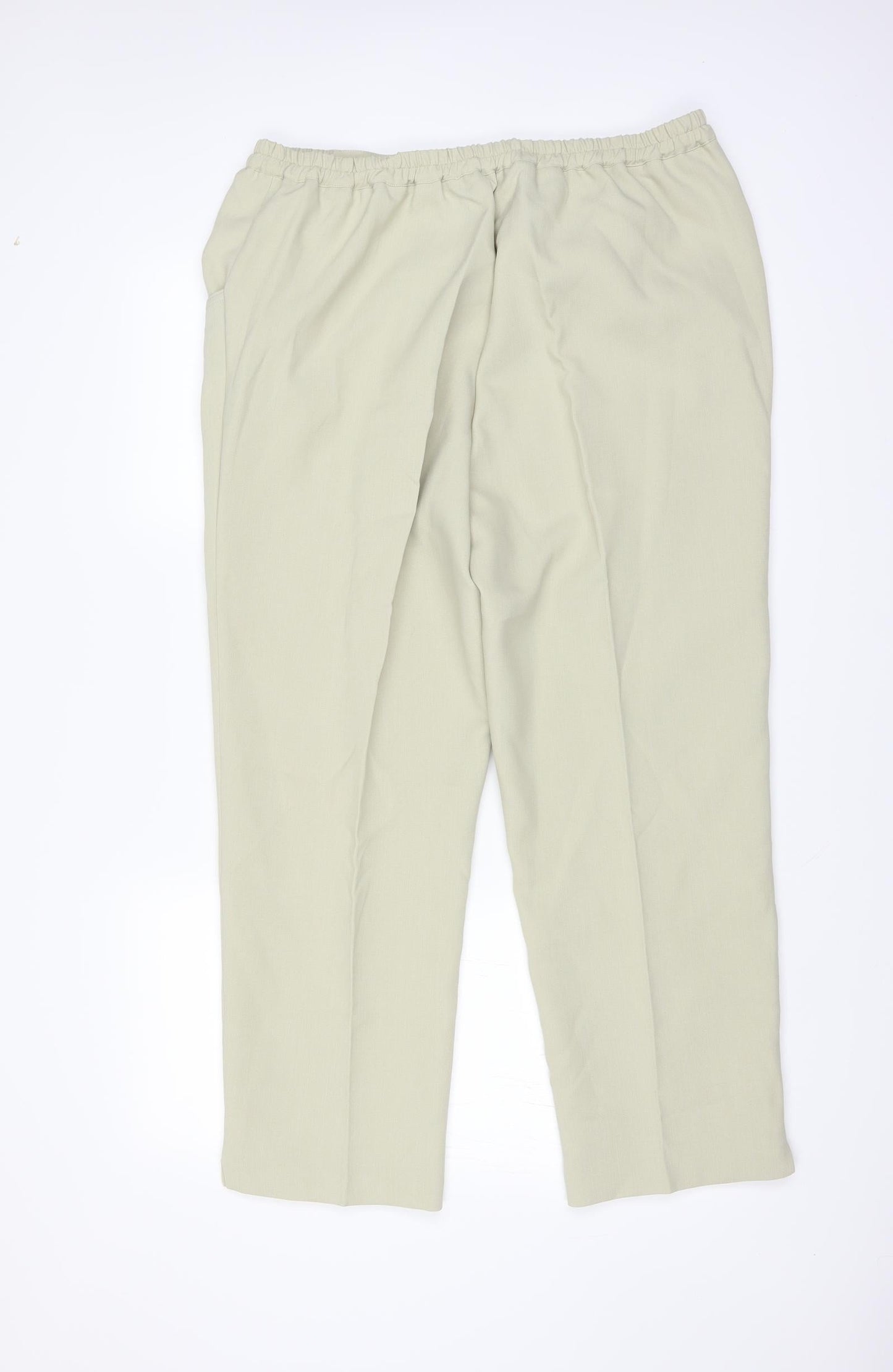 Womens UK Size 18 Essential Collection Regular Fit  Green Trousers