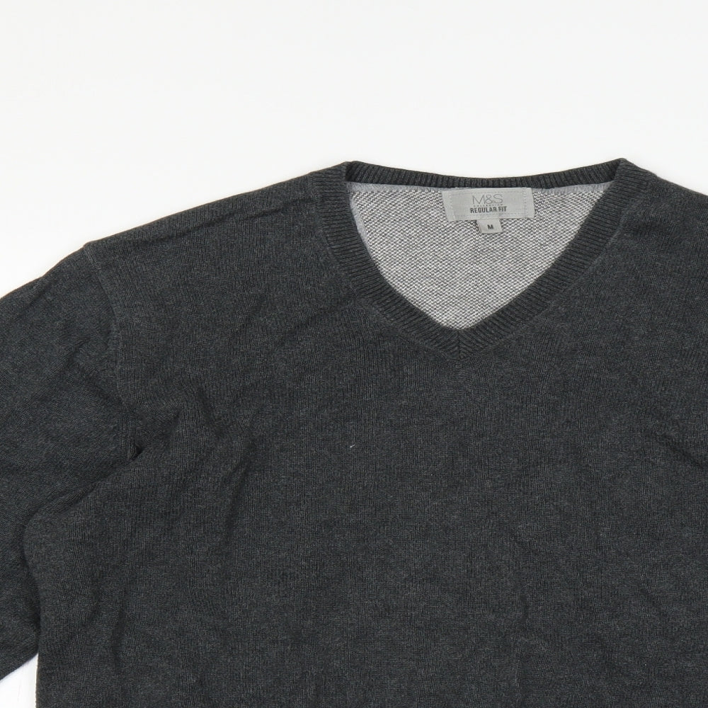 Marks and Spencer Mens Grey   Pullover Jumper Size M