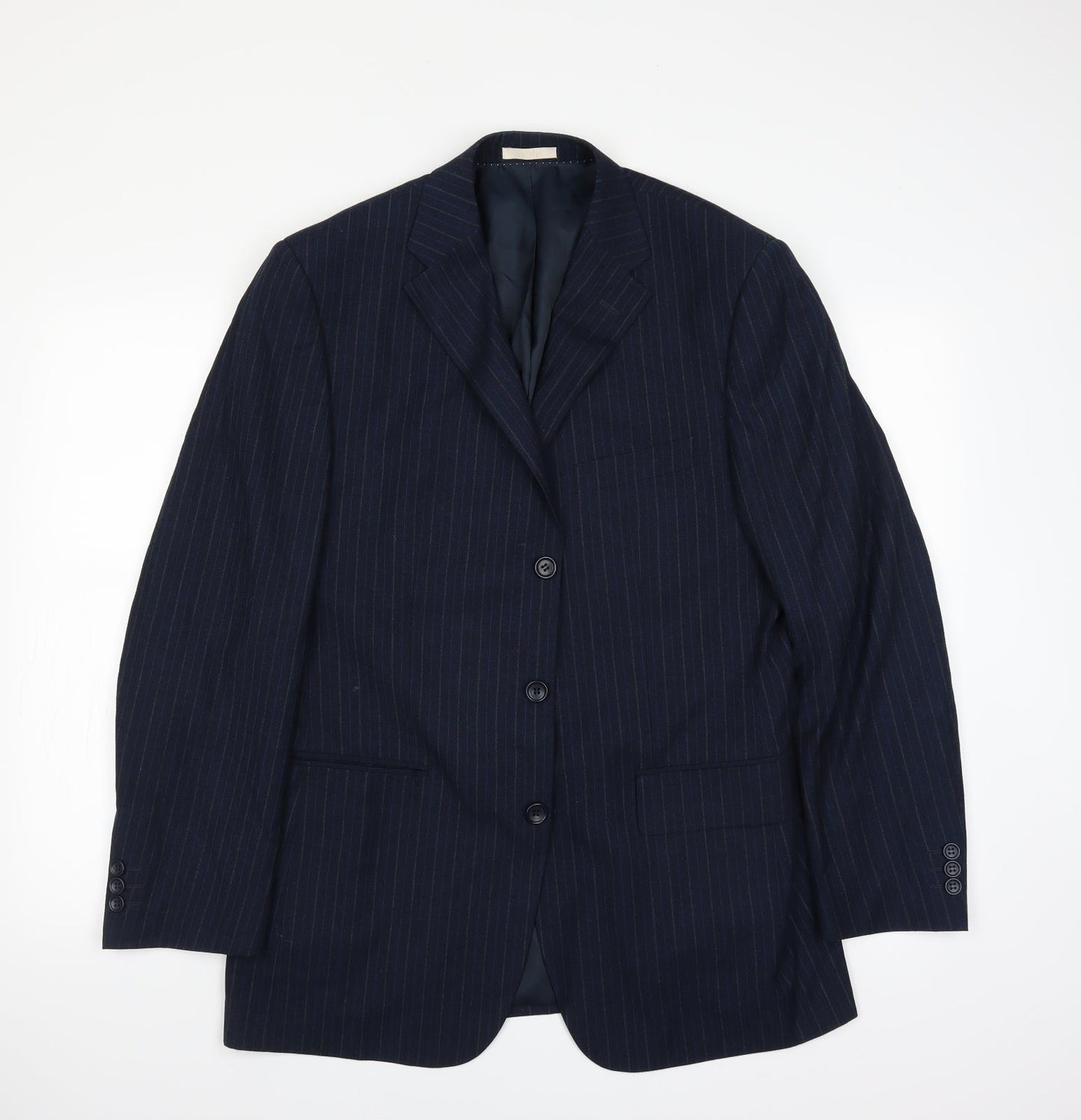 Mens UK Size 40 Greenwoods Regular Blue Suit Jacket