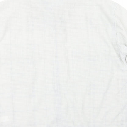 KAIDITE Mens Beige Check   Button-Up Size L