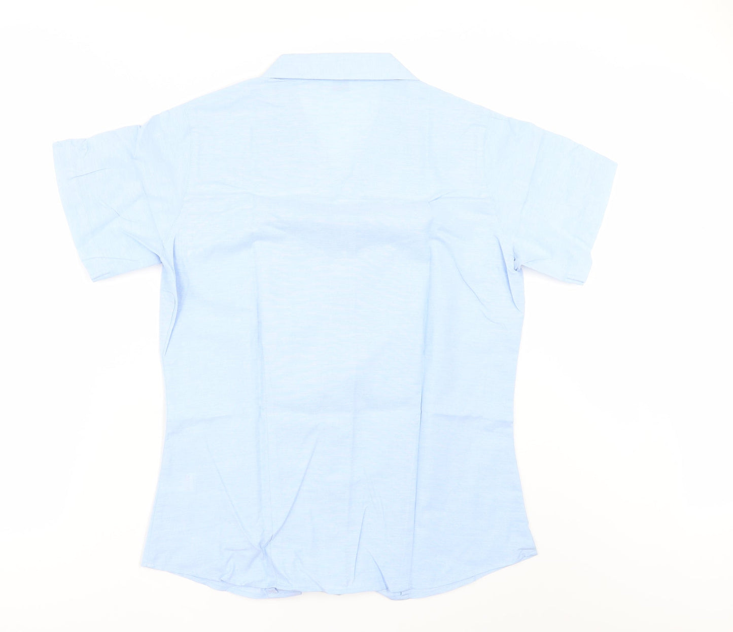 turetex Girls Blue   Basic Button-Up Size 12-13 Years  - SCHOOL