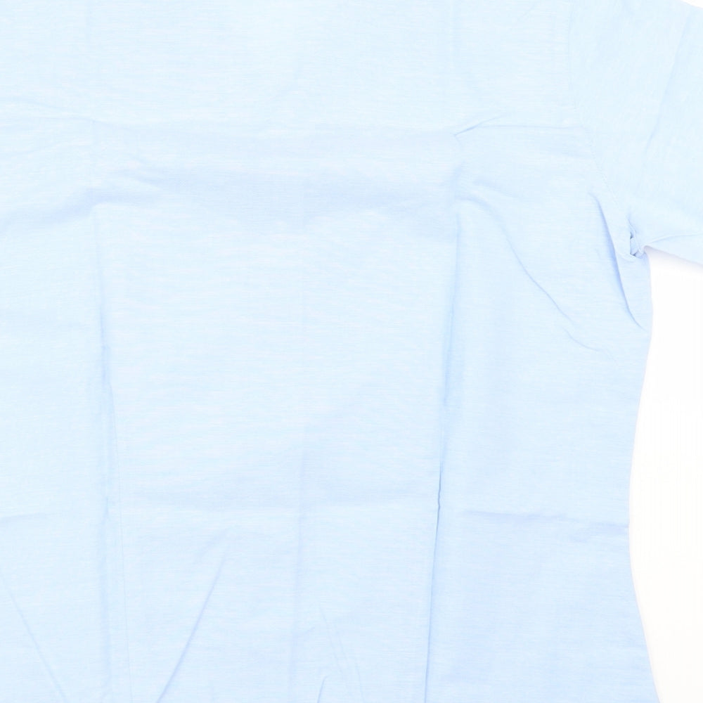 turetex Girls Blue   Basic Button-Up Size 12-13 Years  - SCHOOL