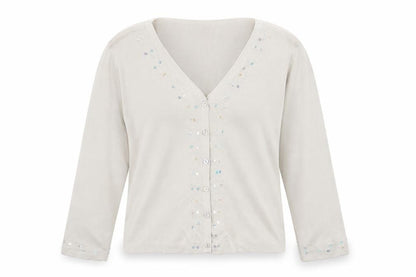 Klass Womens Beige   Cardigan Jumper Size L