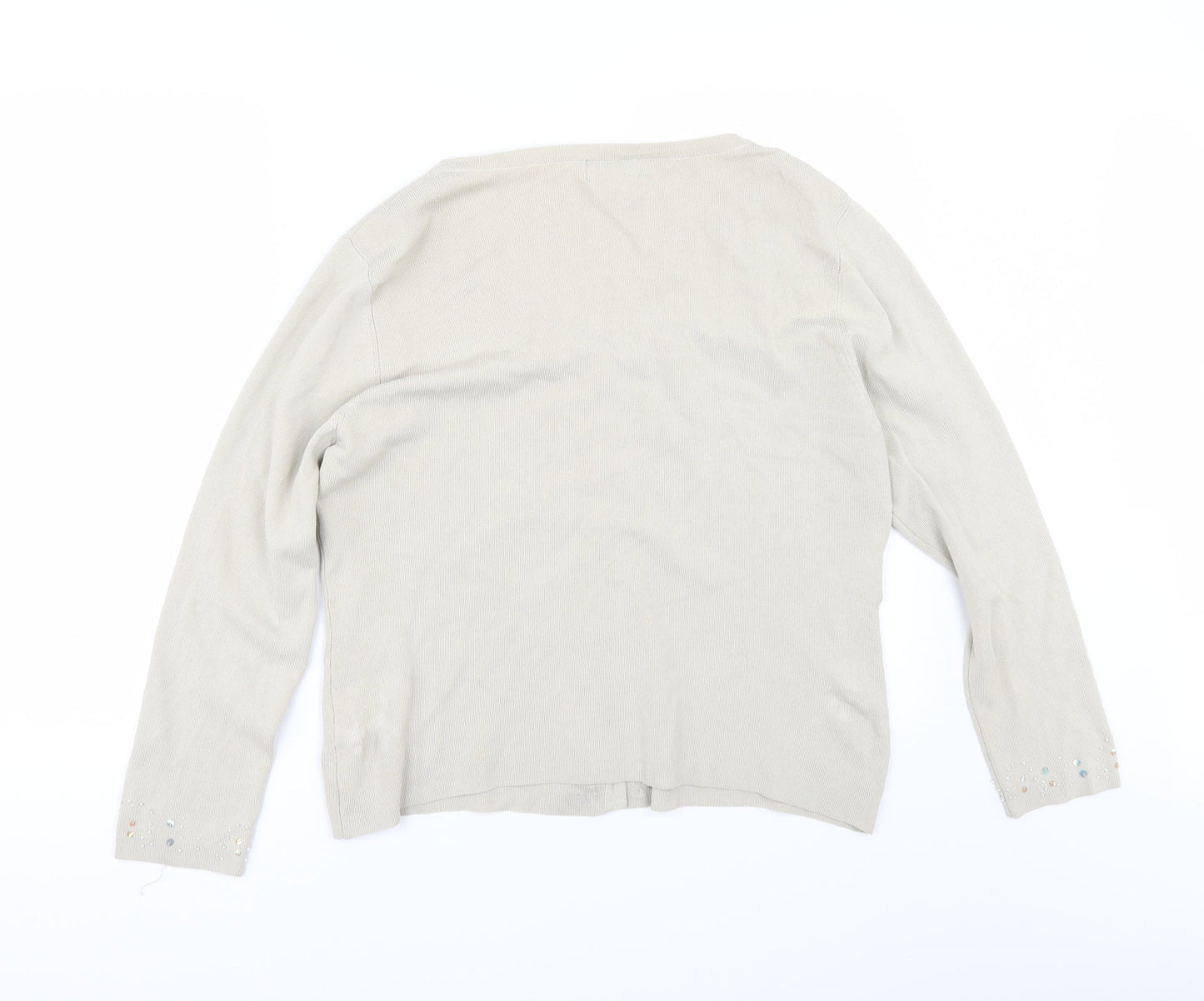 Klass Womens Beige   Cardigan Jumper Size L