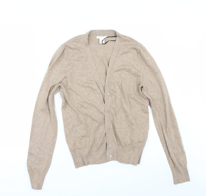 H&M Womens Beige   Henley Jumper Size XS