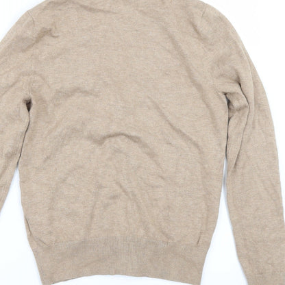H&M Womens Beige   Henley Jumper Size XS