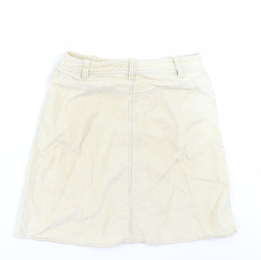 H&M Womens Beige  Corduroy Mini Set Size 10