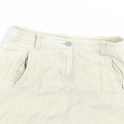 H&M Womens Beige  Corduroy Mini Set Size 10