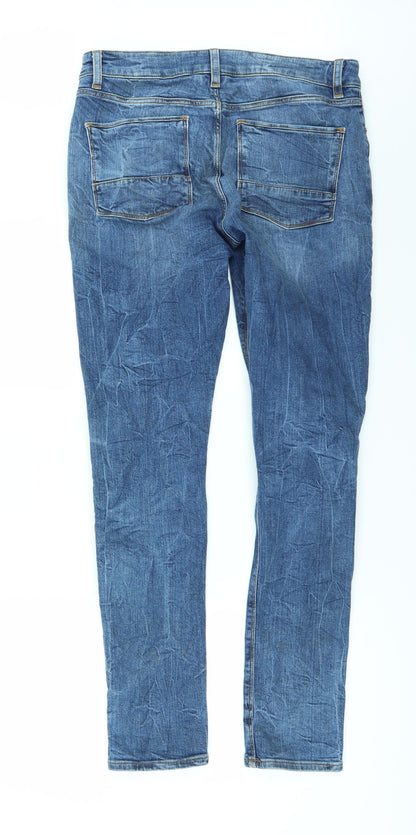 ASOS Womens Blue  Denim Skinny Jeans Size 33 in L32 in