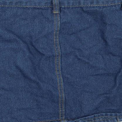 Womens UK Size One Size Preworn Mini Denim Skirt