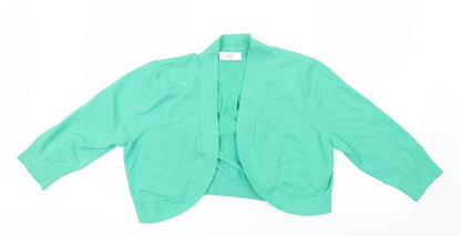 Wallis Womens Green  Knit Cardigan Jumper Size L