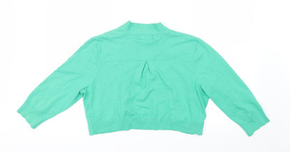 Wallis Womens Green  Knit Cardigan Jumper Size L