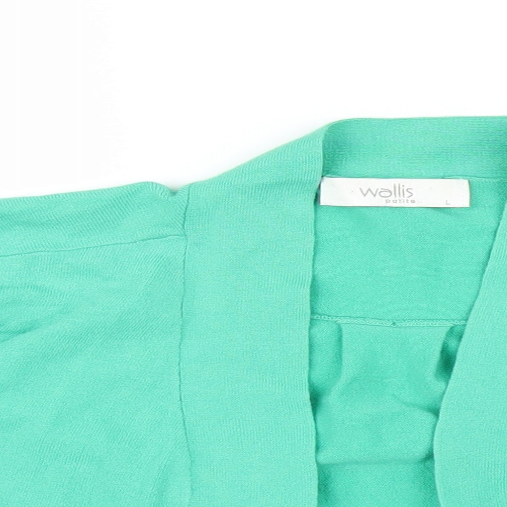 Wallis Womens Green  Knit Cardigan Jumper Size L