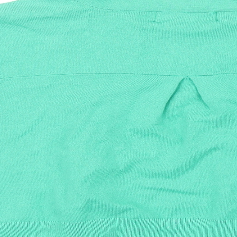 Wallis Womens Green  Knit Cardigan Jumper Size L
