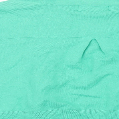 Wallis Womens Green  Knit Cardigan Jumper Size L