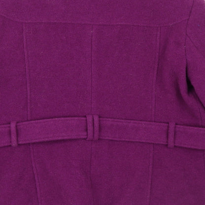 Klass Womens Purple   Pea Coat Coat Size 14