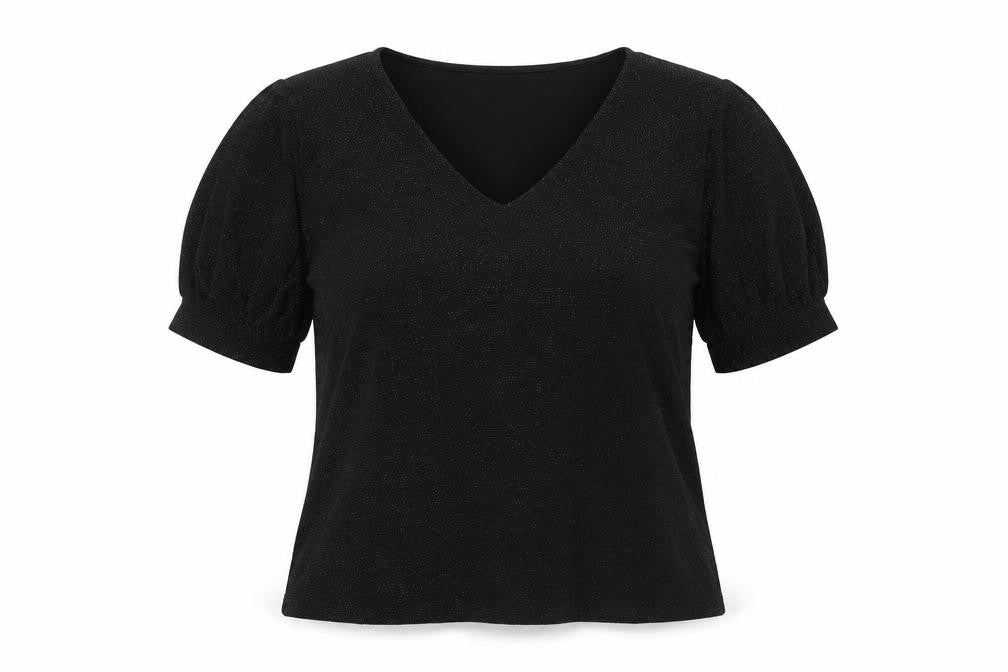 Womens UK Size M H&M Black Basic Blouse