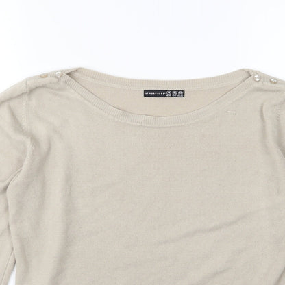 Atmosphere Womens Beige  Knit Pullover Jumper Size 18