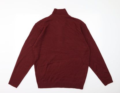 Premier man Mens Red  Knit Pullover Jumper Size M