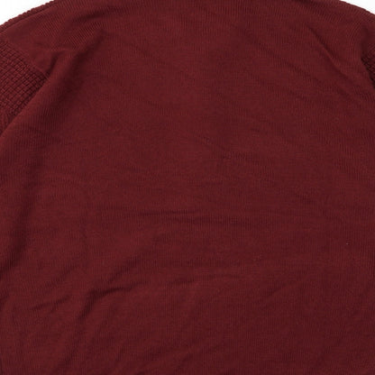 Premier man Mens Red  Knit Pullover Jumper Size M
