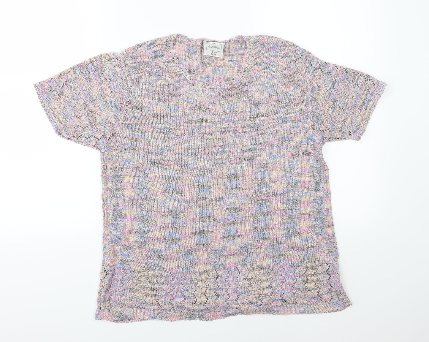 Classics Womens Multicoloured  Knit Pullover Jumper Size 16