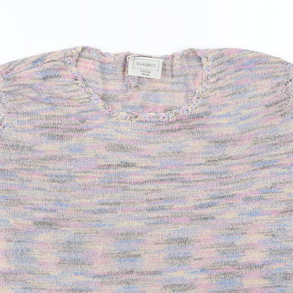 Classics Womens Multicoloured  Knit Pullover Jumper Size 16