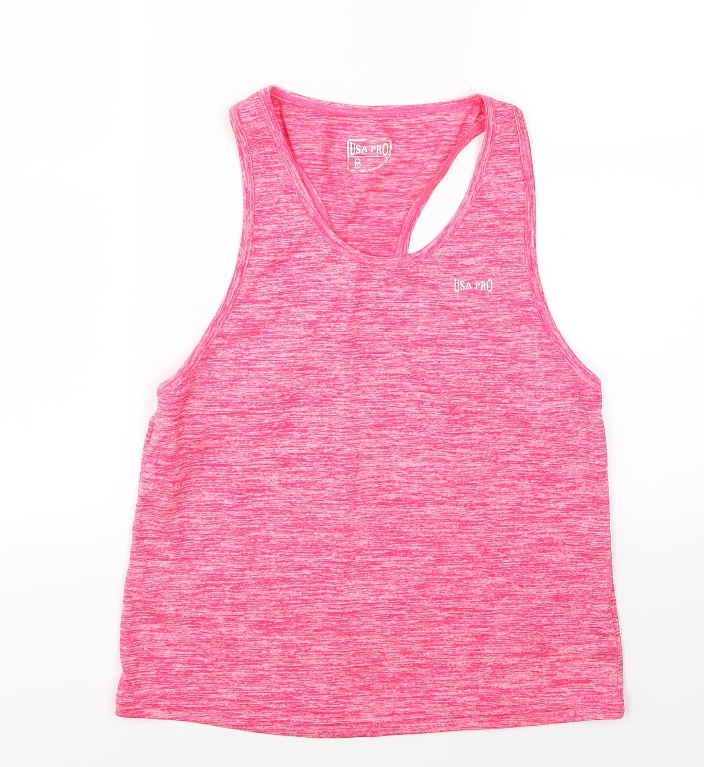 USA Pro Womens Pink   Basic Tank Size 8