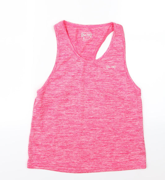 USA Pro Womens Pink   Basic Tank Size 8