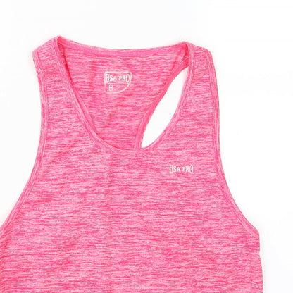 USA Pro Womens Pink   Basic Tank Size 8