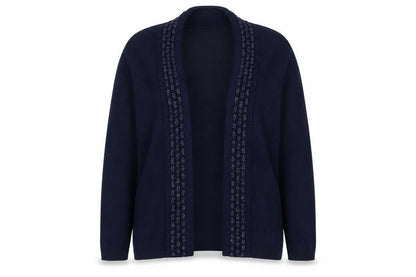 Envy Womens Blue  Knit Cardigan Jumper Size M