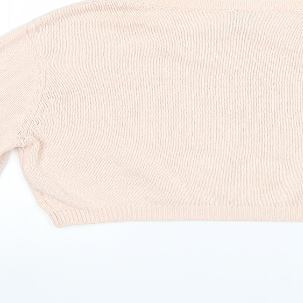 H&M Womens Pink  Knit Pullover Jumper Size XS