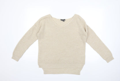 Primark Womens Beige  Knit Pullover Jumper Size 6