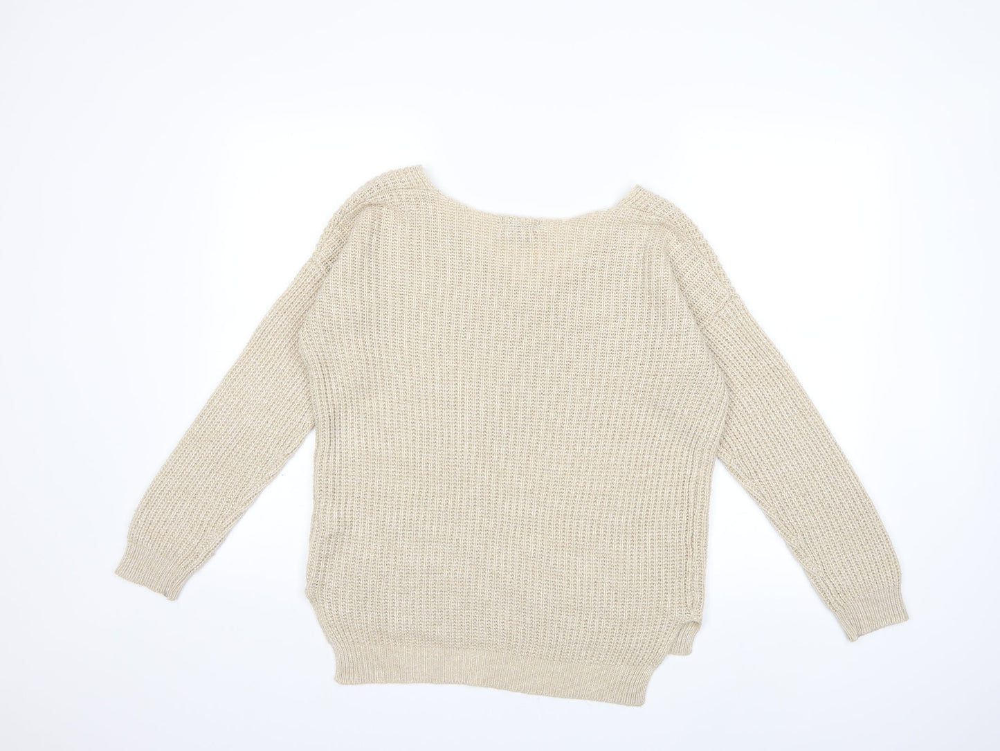 Primark Womens Beige  Knit Pullover Jumper Size 6
