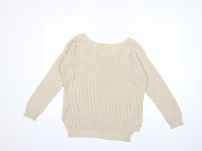 Primark Womens Beige  Knit Pullover Jumper Size 6