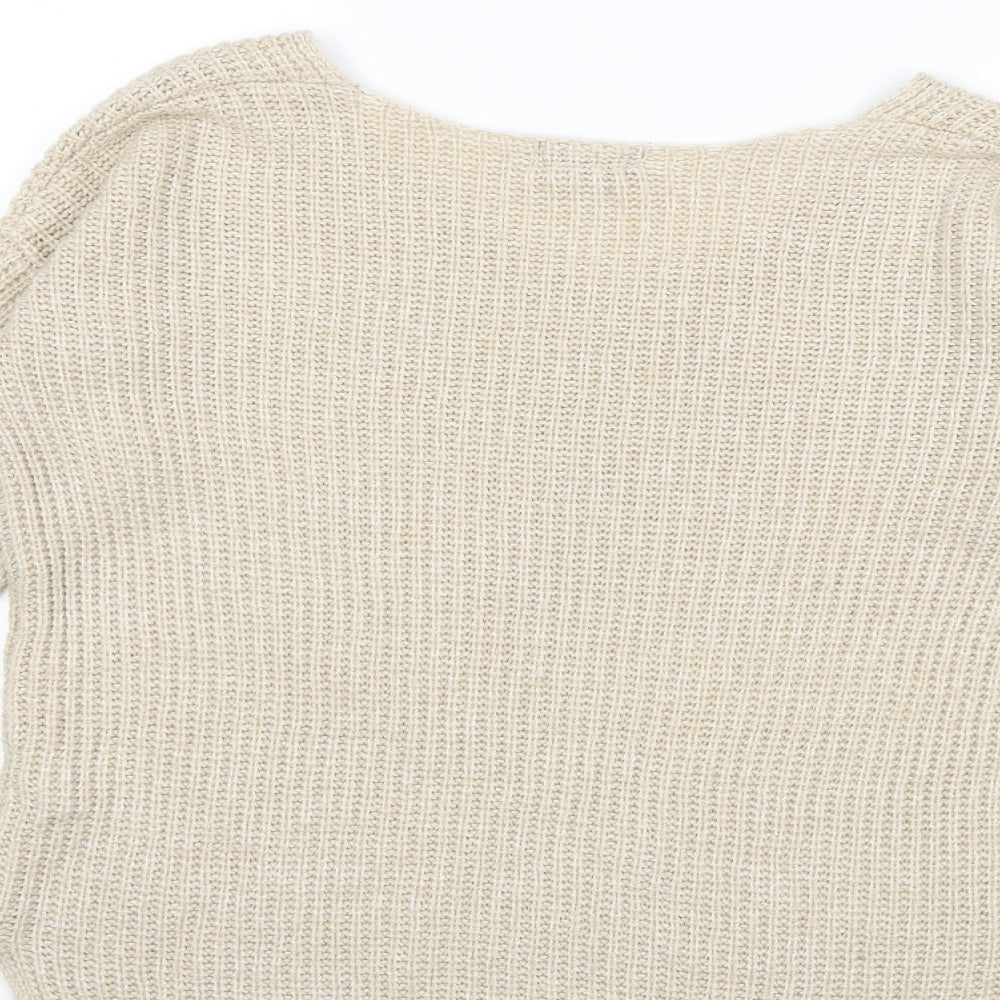 Primark Womens Beige  Knit Pullover Jumper Size 6