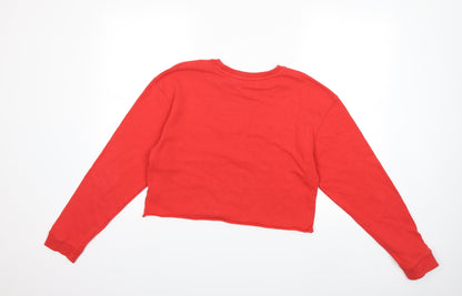 Miss Selfridge Womens Red   Pullover Sweatshirt Size 8