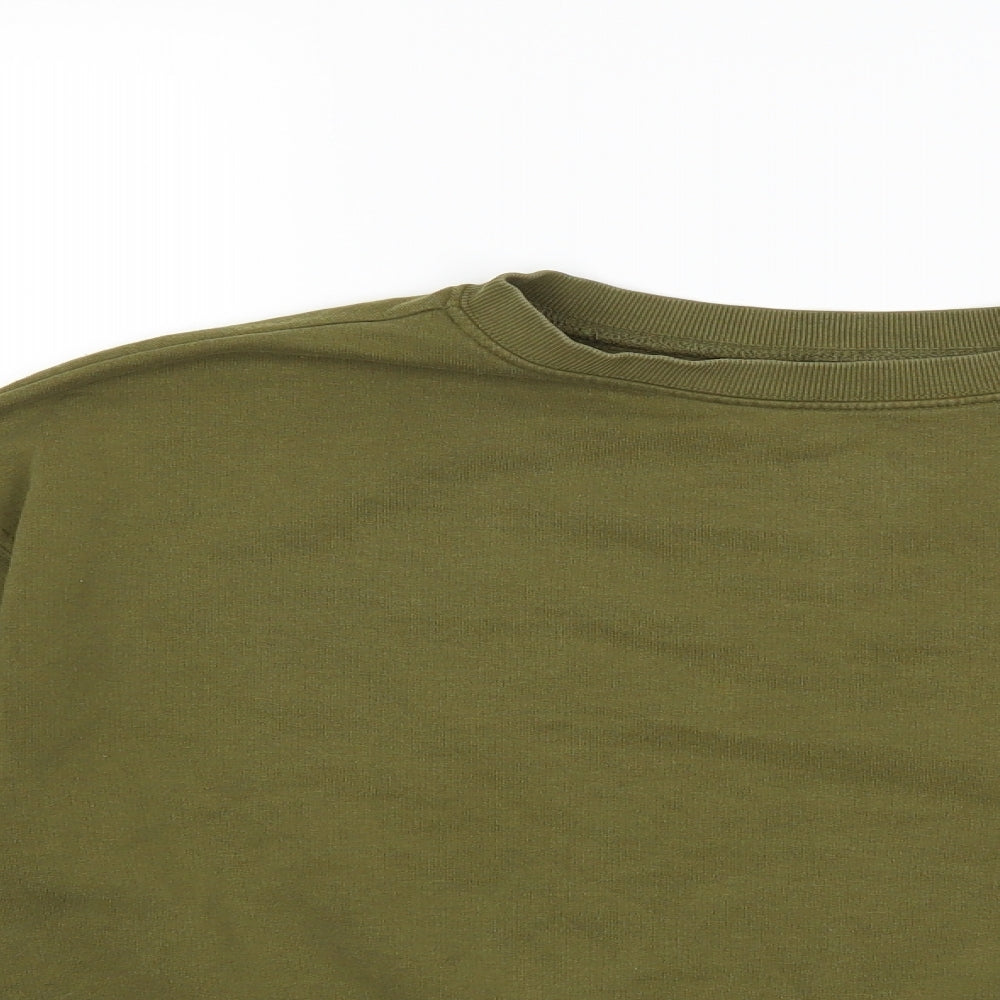 H&M Womens Green   Pullover Sweatshirt Size S