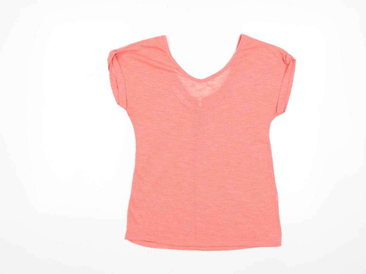 Womens UK Size M Stradivarius Pink Basic T-Shirt
