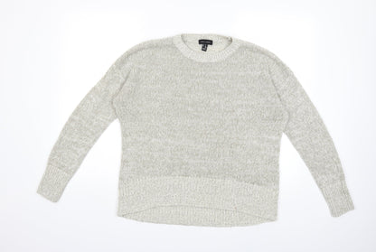 New Look Womens Grey  Knit Pullover Jumper Size M