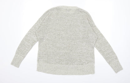 New Look Womens Grey  Knit Pullover Jumper Size M