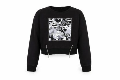 Select Girls Black   Pullover Sweatshirt Size 12 Years