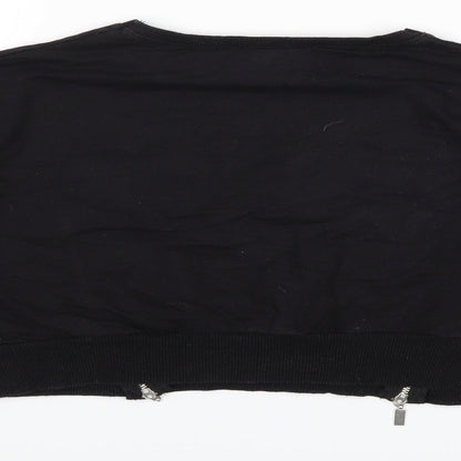 Select Girls Black   Pullover Sweatshirt Size 12 Years