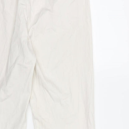 Womens UK Size 28 in Preworn Regular Fit  White Trousers