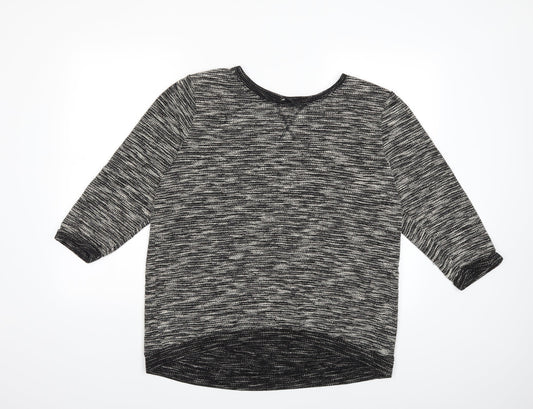 H&M Womens Black   Pullover Sweatshirt Size L