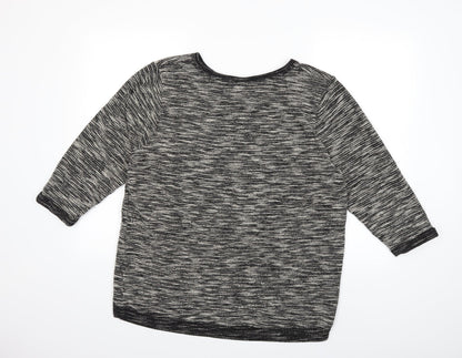 H&M Womens Black   Pullover Sweatshirt Size L