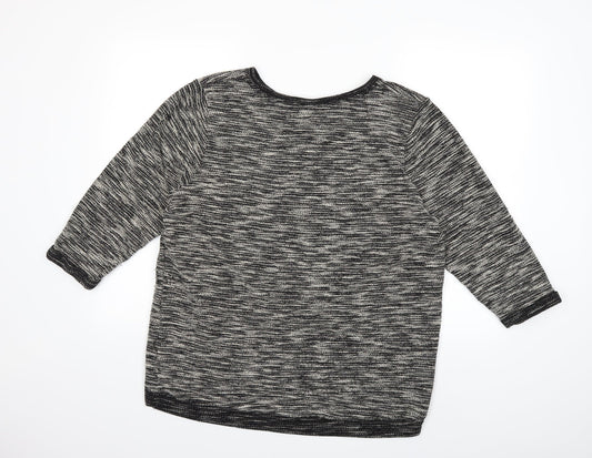 H&M Womens Black   Pullover Sweatshirt Size L